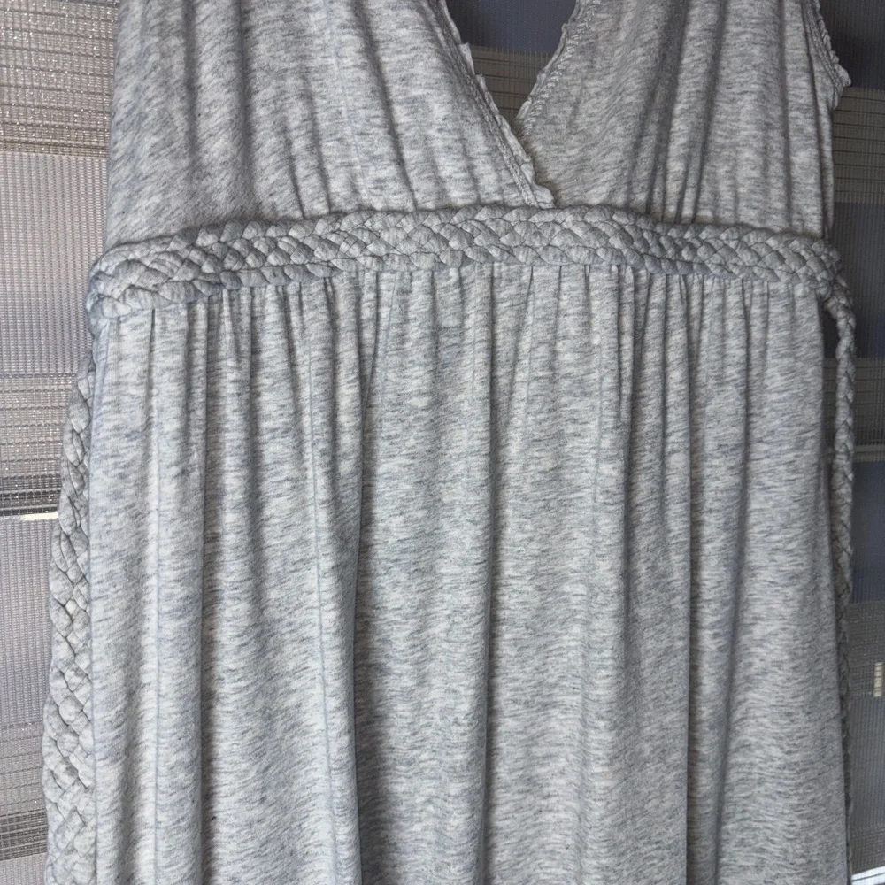 Y2K vintage Abercrombie & Fitch Gray lined Maxi Dress Cottagecore prairie scandi